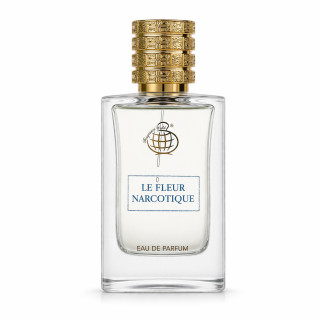 Fragrance World Le Fleur Narcotique EDP 100 ml — товар спереди; крупный план; на белом фоне; самый близкий кадр
