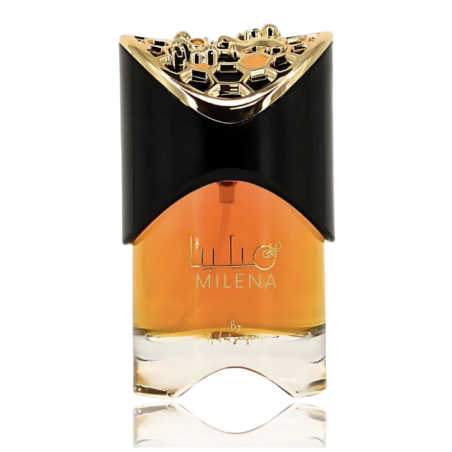 Lattafa Perfume Milena EDP 100 ml — изображение товара; крупный план; на белом фоне; самый широкий кадр