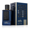 Fragrance World Anaqeed EDP 100 ml — product en verpakking; zeer nabije close-up; op een witte achtergrond