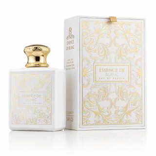 Fragrance World Essence De Blanc EDP 100 ml — товар и упаковка; крупный план; на белом фоне