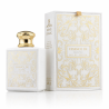 Fragrance World Essence De Blanc EDP 100 ml — товар и упаковка; крупный план; на белом фоне