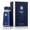 Fragrance World Azzure Aoud EDP 100 ml — toote pakend; väga lähivõte; valgel taustal