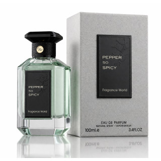 Fragrance World Pepper so Spicy EDP 100 ml — изображение товара; очень крупный план; на белом фоне
