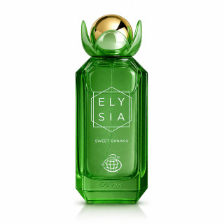 Fragrance World Elysia Sweet Banana EDP 100 ml — toode eestvaates; lähivaade; valgel taustal