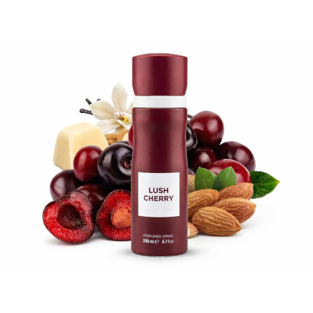 Fragrance World Lush Cherry 200 ml — produktvisning; fuld komposition; med duftingredienser