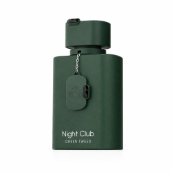 Fragrance World Night Club Green Tweed EDP 100 ml — товар спереди; полная композиция; на белом фоне