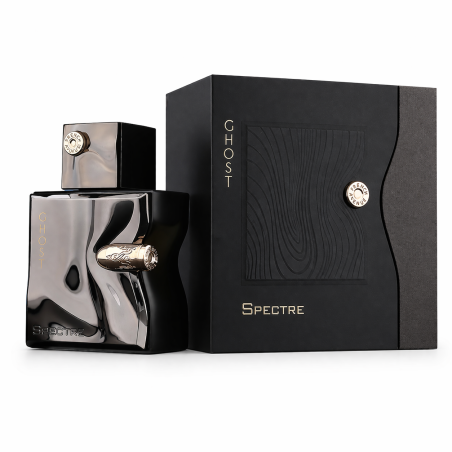 Fragrance World Paris Spectre Ghost EDP 100 ml — Produktverpackung; Nahaufnahme; auf weißem Hintergrund