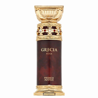 Fragrance World Grecia Rosa EDP 100 ml — product van voren; close-up; op een witte achtergrond