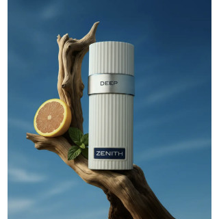 Fragrance World Zenith Deep EDP 100 ml — productweergave; zeer nabije close-up; op een witte achtergrond