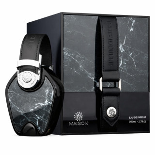 Fragrance World Individuelle Black Maison EDP 80 ml — изображение товара; очень крупный план; на белом фоне; самый близкий кадр