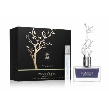 Aurora Scents Deciduous Winter EDP 100 ml — toote pakend; täiskompositsioon; valgel taustal