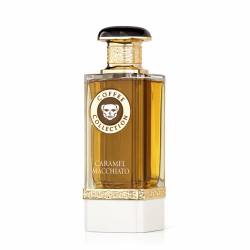 Fragrance World Caramel Macchiato EDP 100 ml — товар спереди; полная композиция; на белом фоне