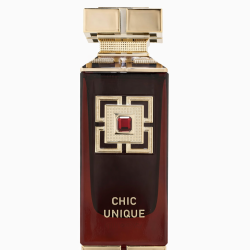 Fragrance World Chic Unique EDP 100 ml — товар спереди; крупный план; на белом фоне