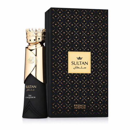 Fragrance World Sultan the conqueror EDP 80 ml — productverpakking; close-up; op een witte achtergrond