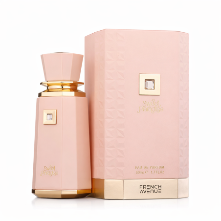 Fragrance World Sweet Paradise EDP 100 ml — obal produktu; detail; na bílém pozadí