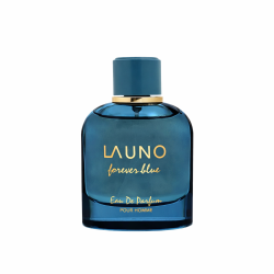 Fragrance World La uno Forever Blue EDP 100 ml — товар спереди; полная композиция; на белом фоне