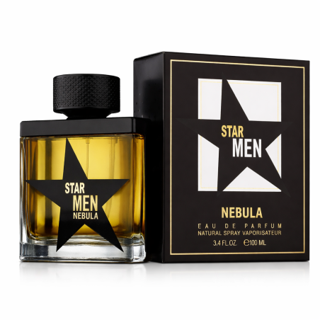 Fragrance World Star Men Nebula EDP 100 ml — изображение товара; крупный план; на белом фоне