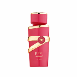 Fragrance World Just Lychee EDP 100 ml — товар спереди; полная композиция; на белом фоне