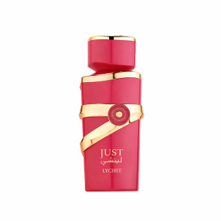 Fragrance World Just Lychee EDP 100 ml — toode eestvaates; täiskompositsioon; valgel taustal