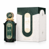 Fragrance World Taj 1 Athoor Al Alam EDP 90 ml — товар и упаковка; крупный план; на белом фоне