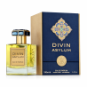 Fragrance World Divin Asylum EDP 100 ml — toode stiliseeritud keskkonnas; lähivaade; valgel taustal