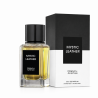 Fragrance World Mystic Leather EDP 100 ml — товар и упаковка; крупный план; на белом фоне; самый широкий кадр