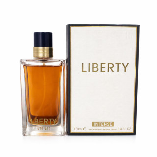 Fragrance World Liberty Intense EDP 100 ml — toote vaade; täiskompositsioon; valgel taustal; lähim kadreering