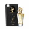 Lattafa Perfume MAAHIR EDP 100 ml — toote pakend; lähivaade; valgel taustal