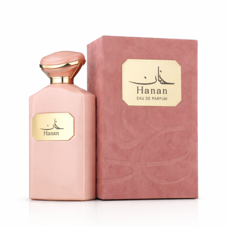 Fragrance World Hanan EDP 100 ml — товар и упаковка; крупный план; на белом фоне