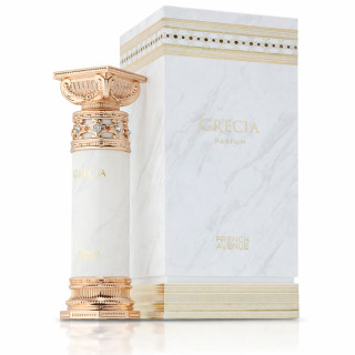 Fragrance World Grecia EDP 100 ml — toote vaade; lähivaade; valgel taustal; kõige laiem kadreering