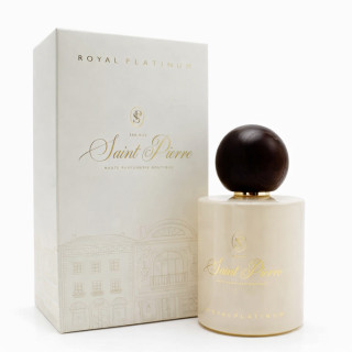 Royal Platinum Saint Pierre EDP 100 ml — упаковка товара; крупный план; на белом фоне; самый широкий кадр