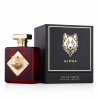 Fragrance World Alpha EDP 100 ml — товар и упаковка; крупный план; на белом фоне