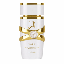 Lattafa Perfume Yara Moi 20 ml — товар спереди; крупный план; на белом фоне