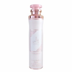 Lattafa Perfume Ameerat Al Arab Prive Rose 300 ml — товар спереди; крупный план; на белом фоне