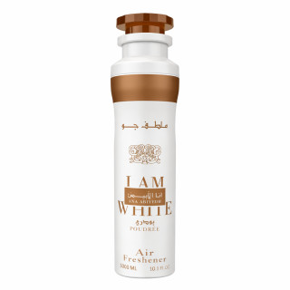 Lattafa Perfume Ana Abiyedh Poudree 300 ml — produit vu de face; gros plan; sur fond blanc