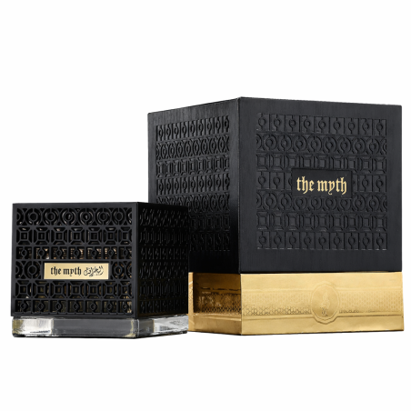 Fragrance World The Myth EDP 80 ml — toode ja pakend; lähivaade; valgel taustal