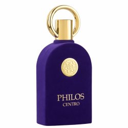 Lattafa Perfume PHILOS CENTRO EDP 100 ml — продукт отпред; близък план; на бял фон