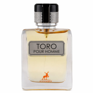 Lattafa Perfume Toro EDP 100 ml — товар спереди; крупный план; на белом фоне