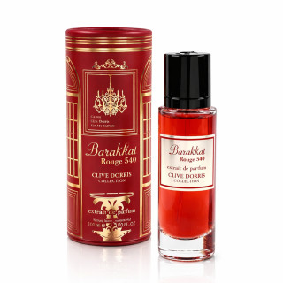Fragrance World Barakkat rouge 540 Extrait Red EDP 30 ml — изображение товара; крупный план; на белом фоне; самый широкий кадр