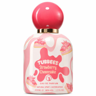 Grandeur Tubbees Strawberry Cheesecake EDP 50 ml — товар спереди; крупный план; на белом фоне