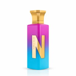 Naseem Purple Blue Aqua EDP 75 ml — товар спереди; полная композиция; на белом фоне