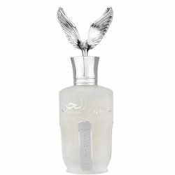Lattafa Perfume Al Hur So Wild EDP 100 ml — produkt sett forfra; nærbilde; på hvit bakgrunn