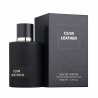 Fragrance World Cuir Leather EDP 100 ml — produkt a balení; velmi detailní záběr; na bílém pozadí