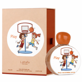 Lattafa Perfume Pride Play EDP 75 ml — упаковка товара; крупный план; на белом фоне
