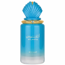 Lattafa Perfume Atlantis EDP 100 ml — produkt framifrån; närbild; på vit bakgrund
