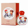 Lattafa Perfume Pride Riders EDP 75 ml — productverpakking; close-up; op een witte achtergrond; meest nabije kadrering