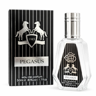 Fragrance World PEGASUS EDP 50 ml — изображение товара; крупный план; на белом фоне; самый близкий кадр