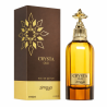 Zimaya Crysta Oud EDP 100 ml — товар и упаковка; очень крупный план; на белом фоне; самый широкий кадр