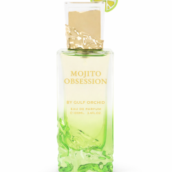 Gulf Orchid Mojito Obsession EDP 100 ml — produkt sett forfra; nærbilde; på hvit bakgrunn