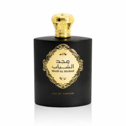 Lattafa Perfume Majd Al Shabab EDP 100 ml — товар спереди; полная композиция; на белом фоне